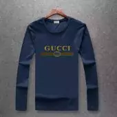 tee shirt gucci homemche longue homme pas cher gt5639 gg logo line blue